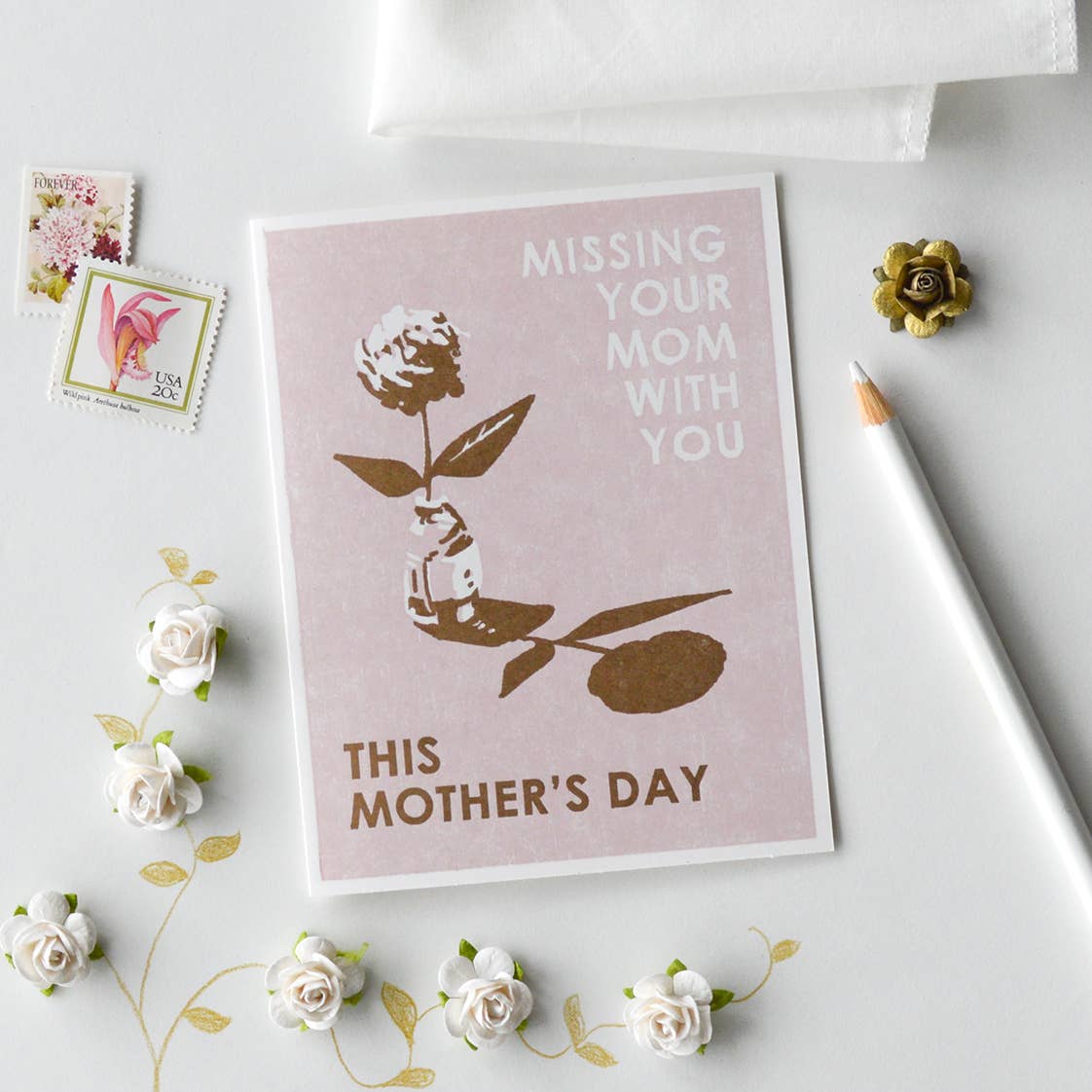 Missing Mom on Mother's Day, With You | Sympathy Card