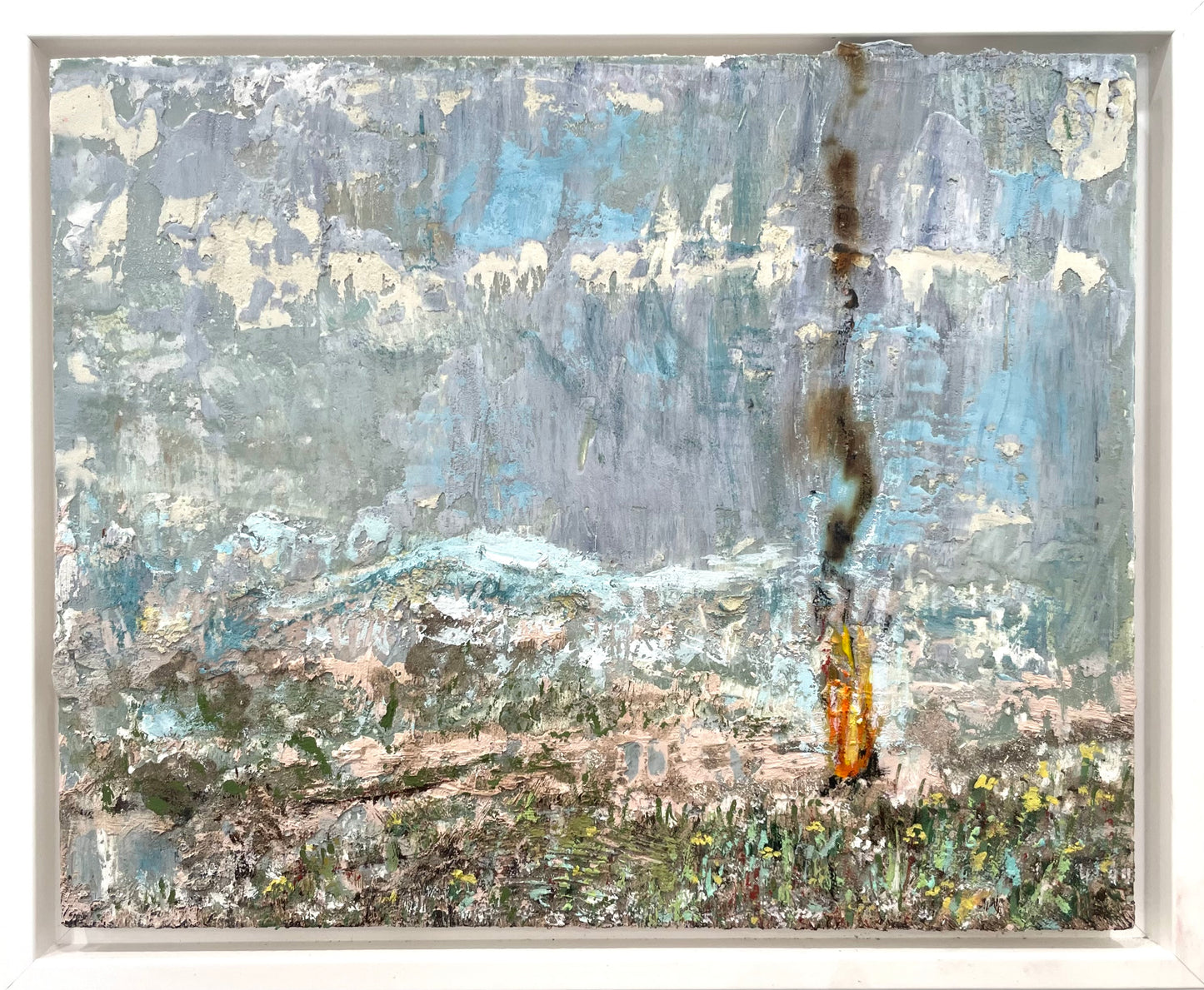 First Signal - 8" x 10" Fresco Painting