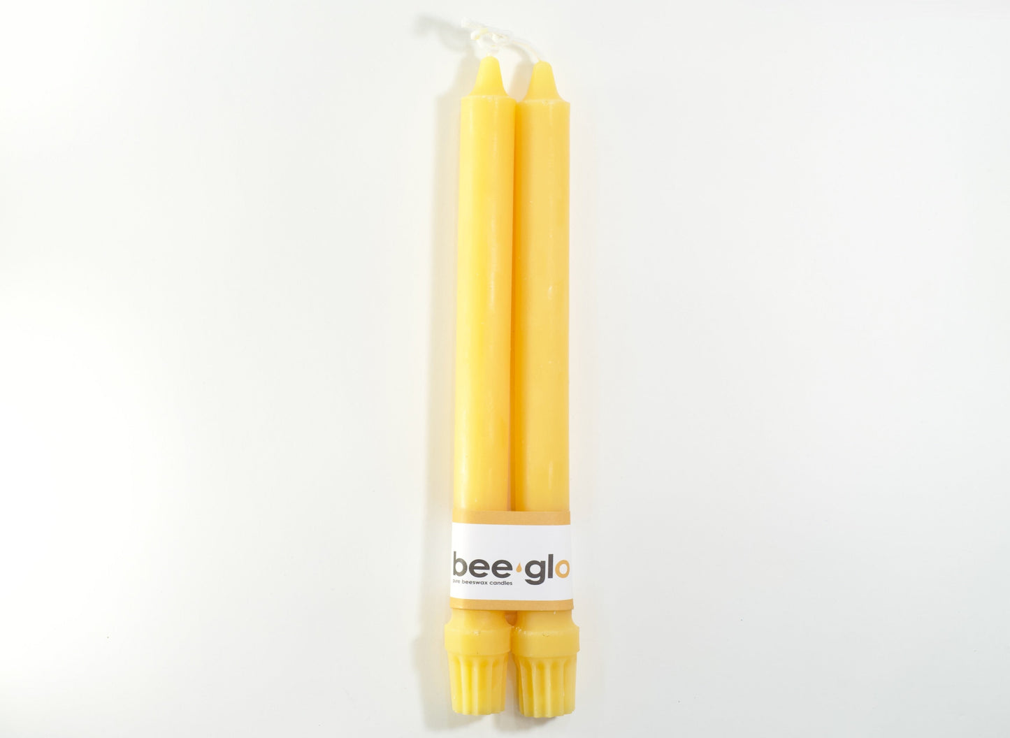 Beeswax 10" Colonial Taper Candles - by BeeGlo