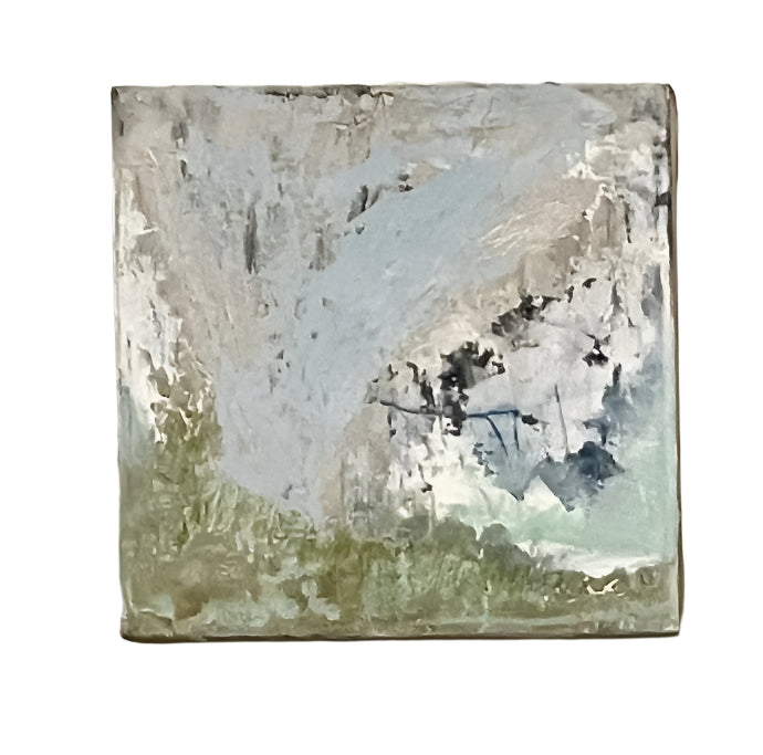 Burst - 10" x 10" Mixed-Media Painting