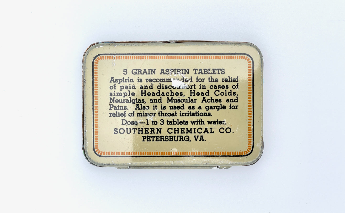 Orange Highway Sunset - Single Spartan Aspirin Medicine Tin