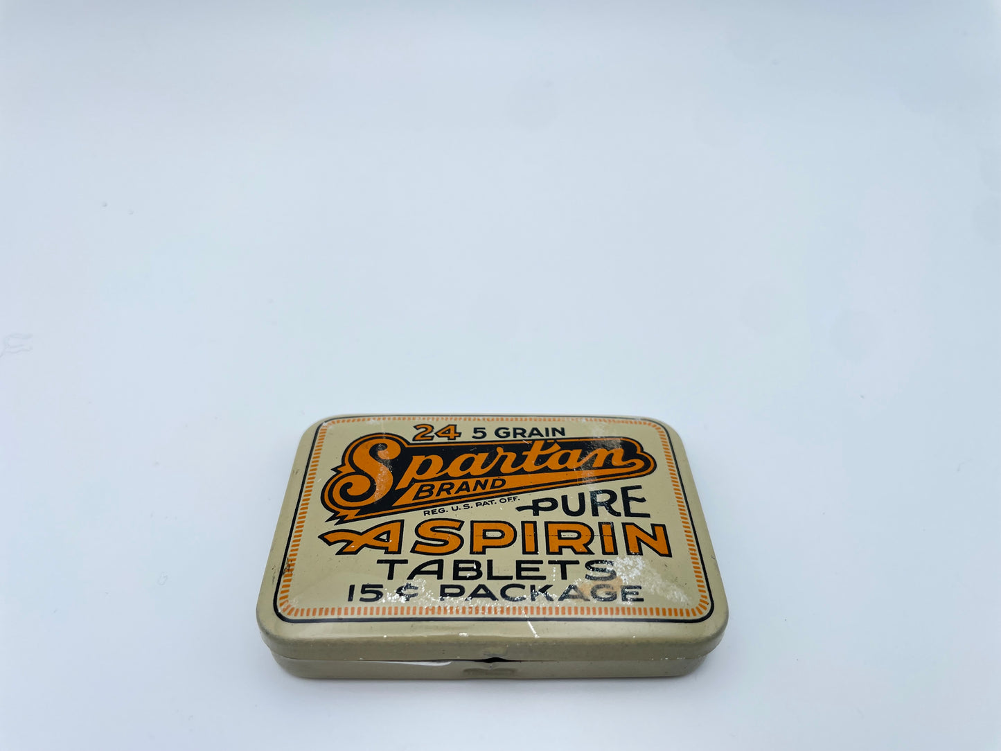 Sunset Tree and Italian Mountains - Spartan Aspirin Double Medicine Tin