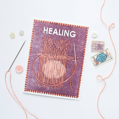 Healing (Visible Mending) Letterpress Card