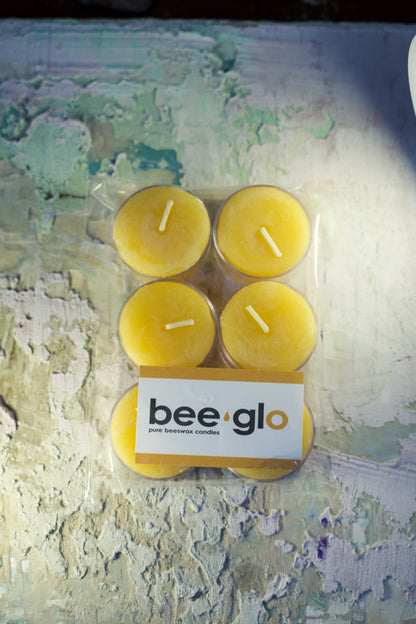 Beeswax Tea Light Candles - by BeeGlo