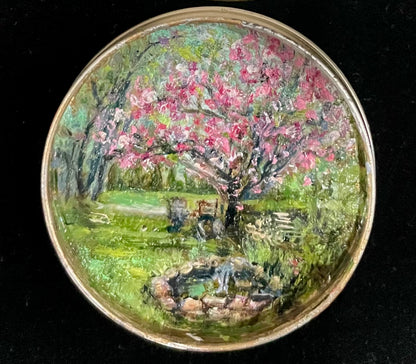 Claire's Yard in Flood's Ointment - Single Medicine Tin Painting