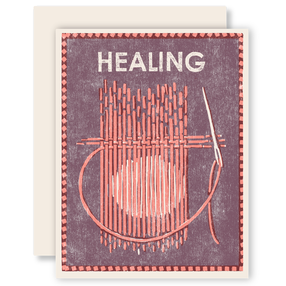 Healing (Visible Mending) Letterpress Card