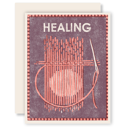 Healing (Visible Mending) Letterpress Card