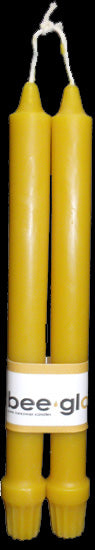 Beeswax 10" Colonial Taper Candles - by BeeGlo