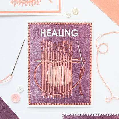 Healing (Visible Mending) Letterpress Card