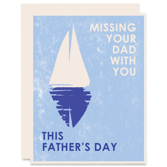 Missing Dad on father's day, With You | Sympathy Card